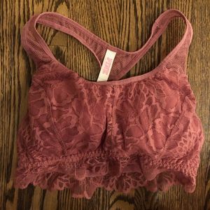 pink bralette